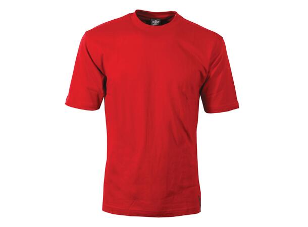 UMBRO Tee Basic Rød XL T-skjorte med rund hals og logo